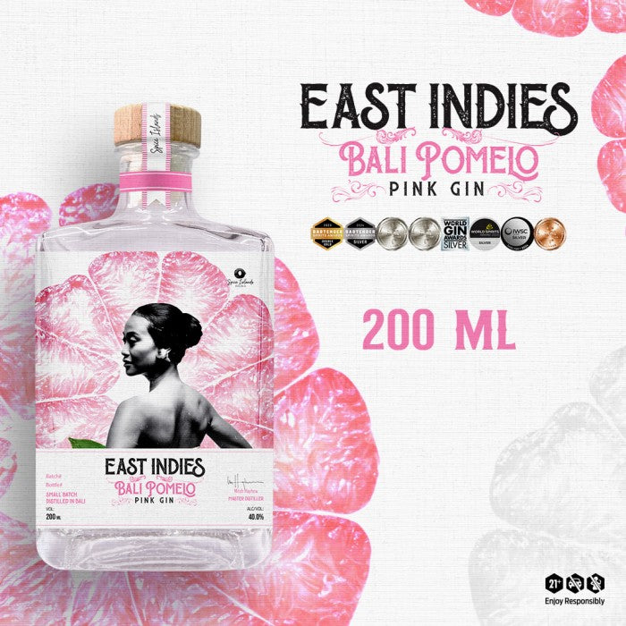 East Indies Bali Pomelo Pink Gin 200ml