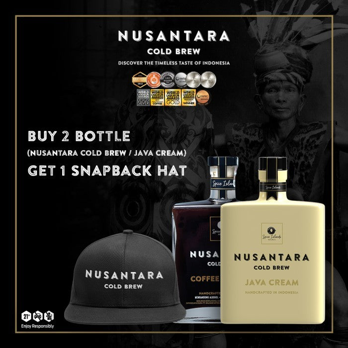Nusantara Cold Brew (NCB/JAVA) Buy 2 Bottles Get 1 Snapback Hat