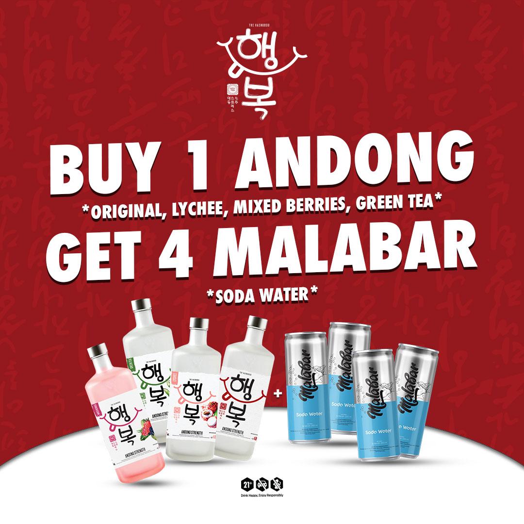 Andong Stength Buy 1 Get 4 Malabar Soda Water