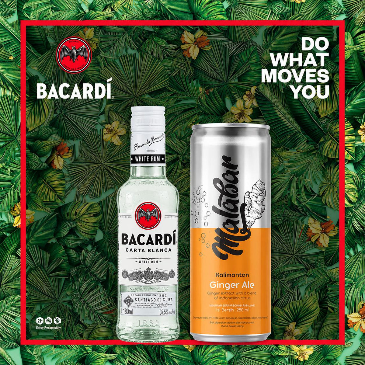 Bacardi Mini Bottle 180ml Buy 1 Free 1 Malabar