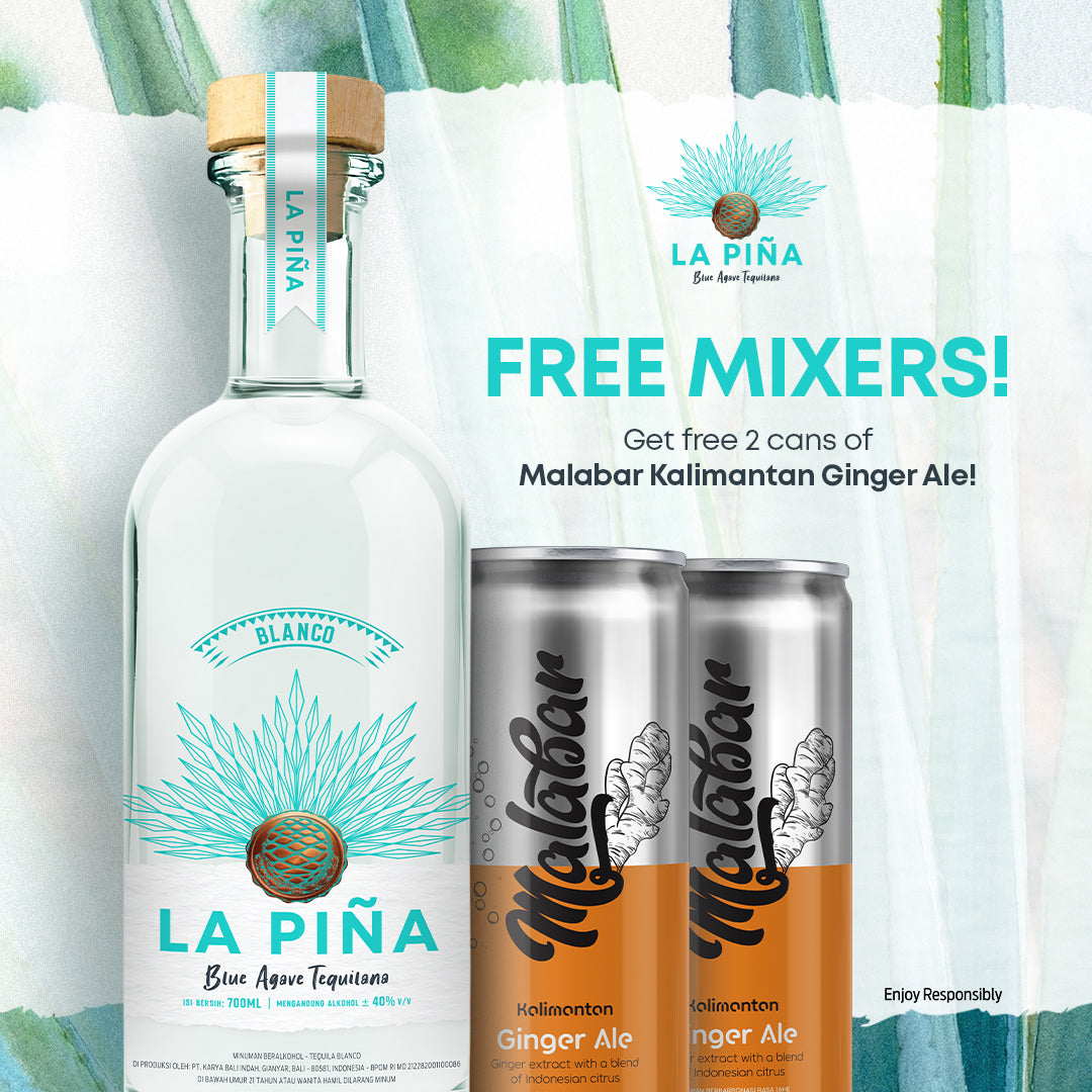 La Pina Tequila Blanco Free 2 Malabar Mixers