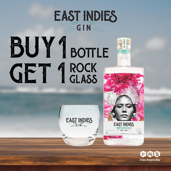 East Indies Gin Buy 1 Get 1 Rock Glass