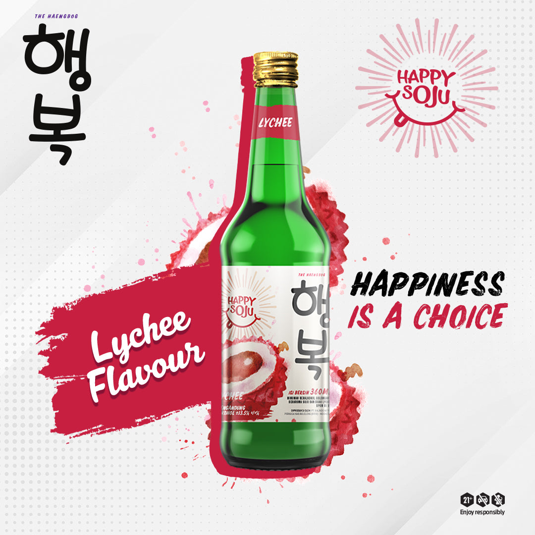 Happy Soju Buy 4 Bottles Get 1 Exclusive Tshirt
